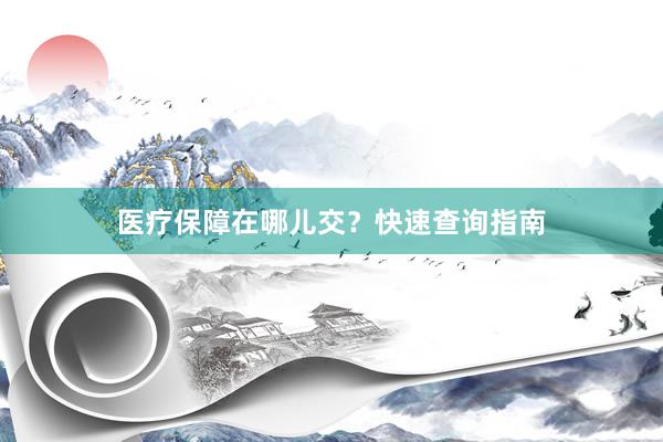 医疗保障在哪儿交？快速查询指南